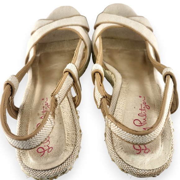 Lilly Pulitzer Ashley Canvas Wedge Sandal - US 7.5 - Picture 6 of 12